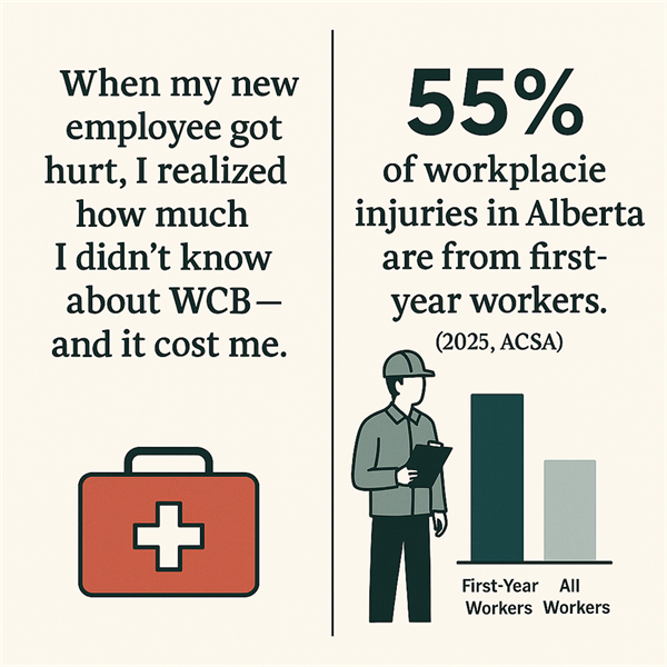 55% of Workplace Injuries Happen to First-Year Workers — My New Employee’s WCB Claim Exposed Costly Gaps in My Safety Program
